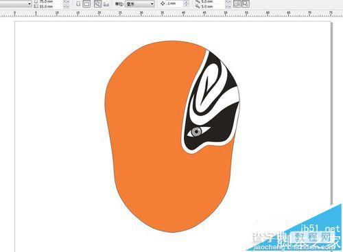 cdr怎么制作京剧脸谱? 京剧脸谱面具制作方法7