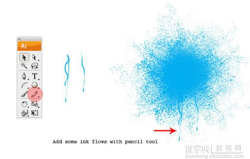 Illustrator打造彩色的喷溅特效图10