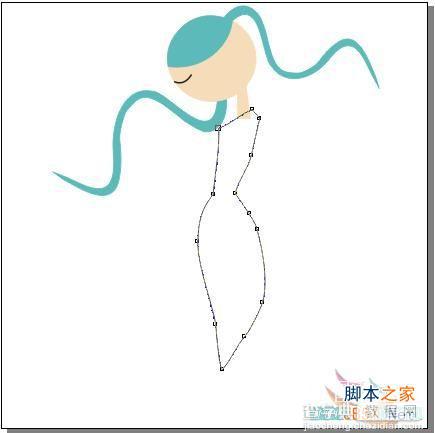 CorelDRAW(CDR)设计制作卡通风格少女插画鼠绘实例教程11