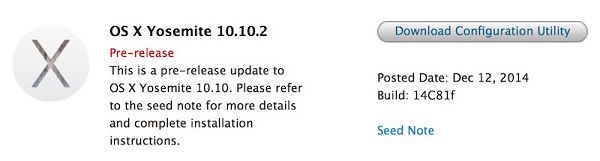 苹果今日向开发者发布OS X 10.10.2第三个测试版 为下一步更新做准备2
