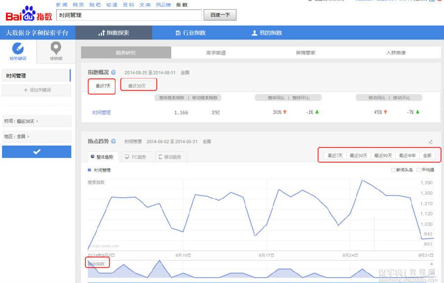 百度指数怎么查看以了解关键词的实时信息2