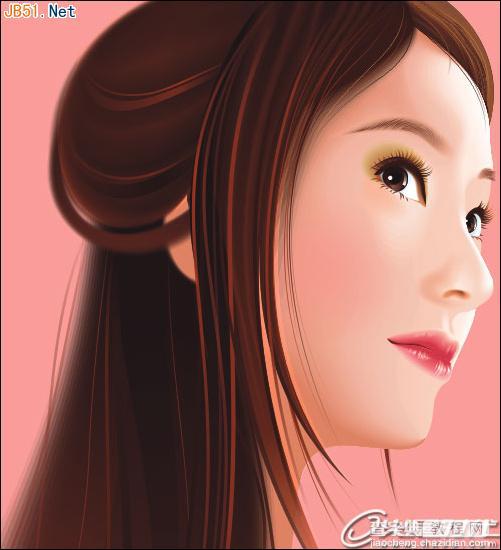 Coreldraw(CDR)设计制作真实的漂亮的古典美女图详细实例教程41