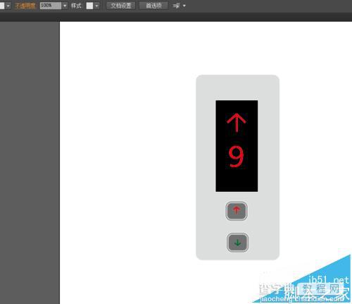 ai怎么绘制电梯按钮的图标?9