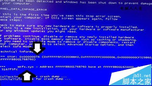 电脑开机蓝屏故障提示中有NTFS.sys文件怎么办?1
