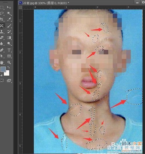用photoshop恢复扫描的旧照片为二寸电子照片图文教程7