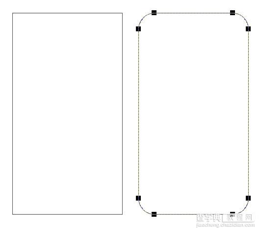 CDR绘制黑色版iPhone4手机教程5