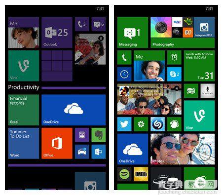 wp8.1动态文件夹怎么用？wp8.1动态文件夹和动态磁贴改进使用方法1