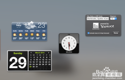 了解世界各地天气情况 Macbook设置电脑天气小工具4