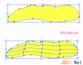 重设Illustrator(AI)中变形边框控制网格和分割建立渐变网格的两种实例教程介绍3