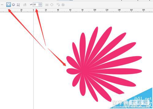 CDR怎么绘制美丽的花朵?CDR变形工具制花朵的技巧5