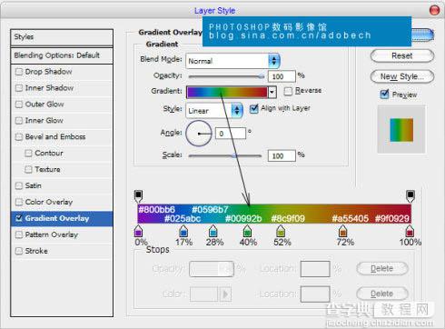 PhotoShop 制作彩色渐变文字效果11