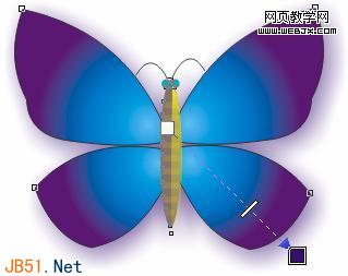 Coreldraw(CDR)用交互式工具设计制作蝴蝶实例教程32