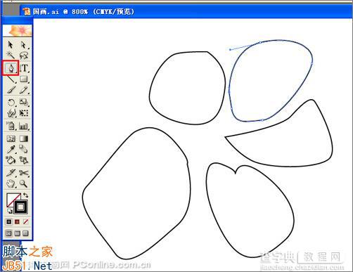 Illustrator(AI)设计绘制具有写意意境的梅花国画效果图实例介绍8