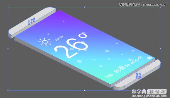 Illustrator绘制时尚立体效果的智能手机教程12