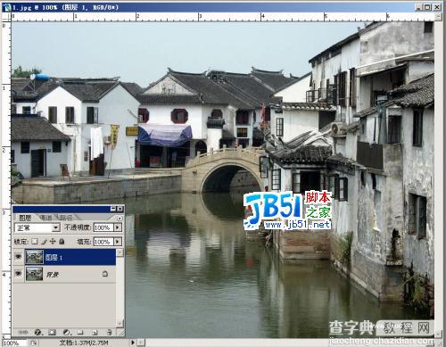 Photoshop另类方法处理照片为水彩特效3