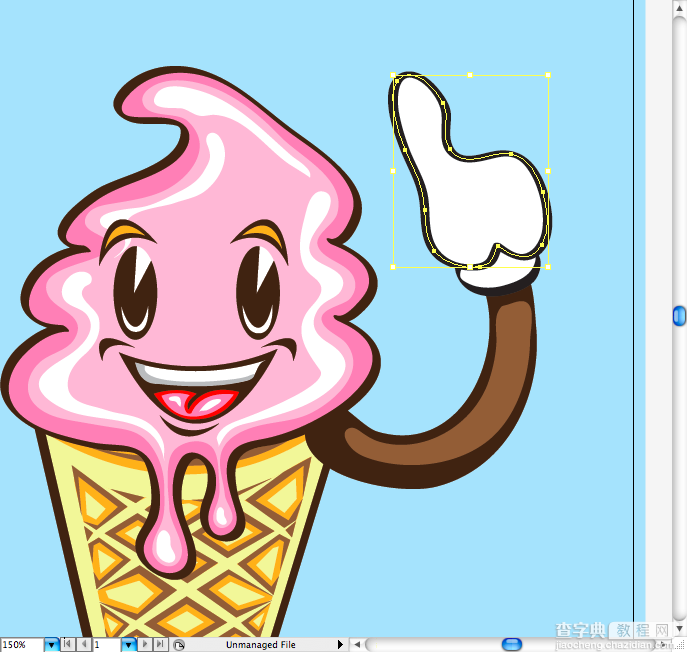 AI绘制可爱的卡通风格奶油冰淇淋海报11