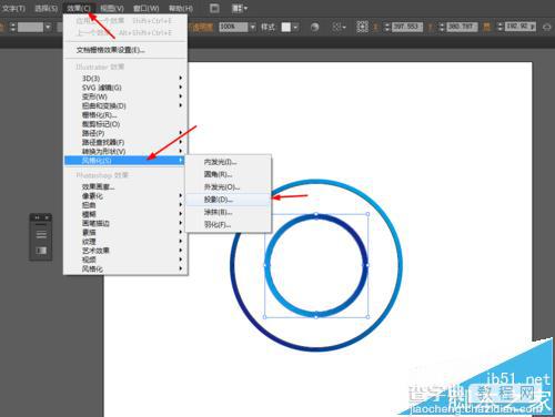 Ai中怎么绘制星星镶嵌在圆环中的图形?6