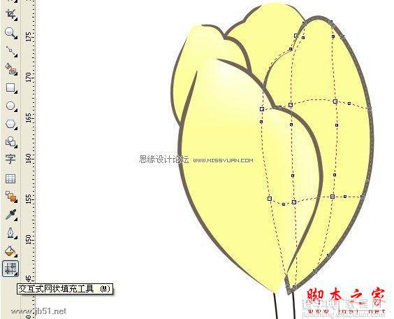 CorelDRAW(CDR)设计绘制漂亮的花朵工笔画效果实例教程4