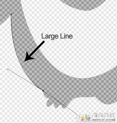 PS新手教程之PS钢笔工具的使用操作描绘出企鹅的轮廓5