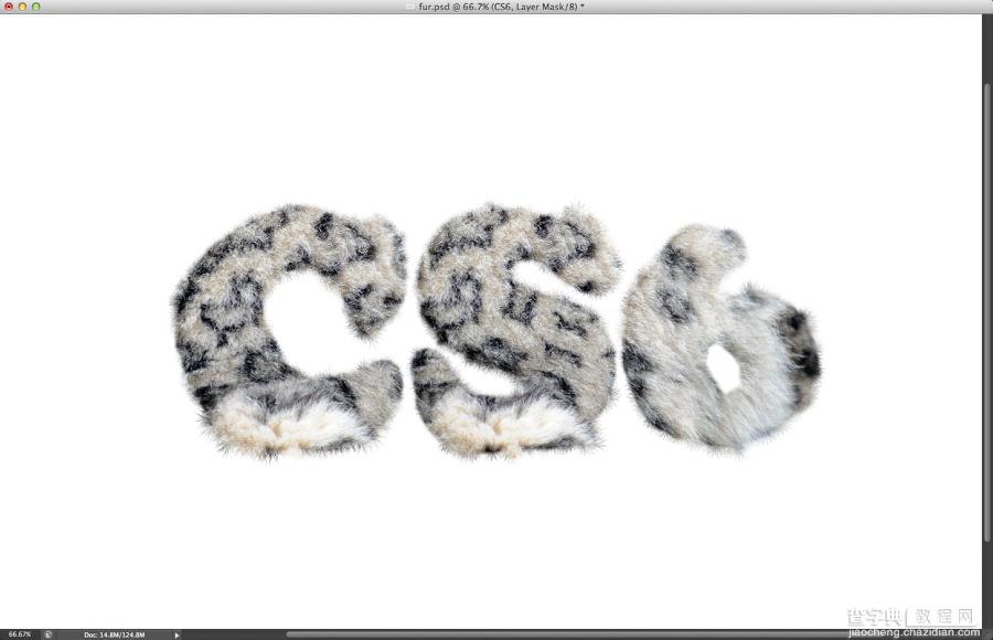 PhotoShop CS6设计制作逼真豹纹立体文字特效教程17