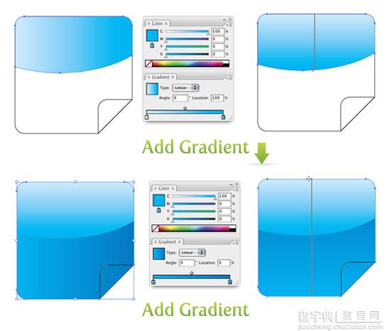 Illustrator 制作web 2.0风格标签3