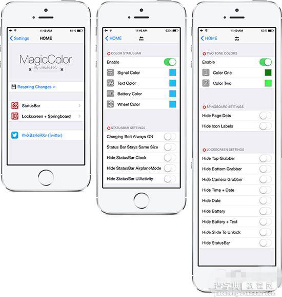 iOS8越狱美化插件MagicColors上架Cydia MagicColors使用方法2