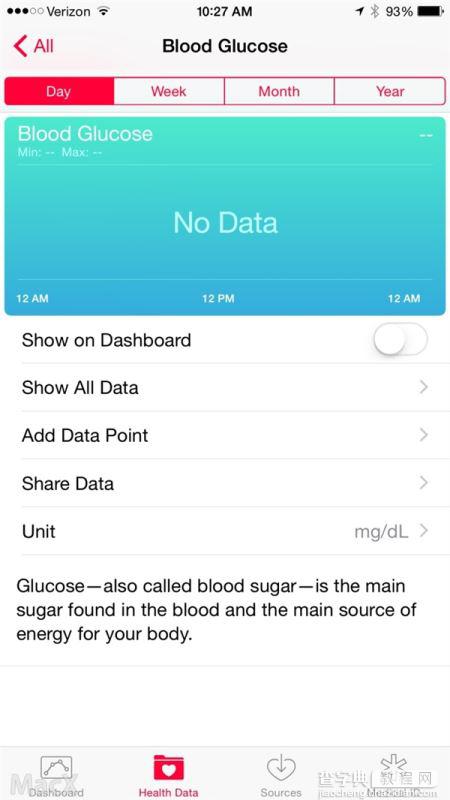 苹果iOS8.2 Beta3新功能：健康应用血糖追踪功能回归1