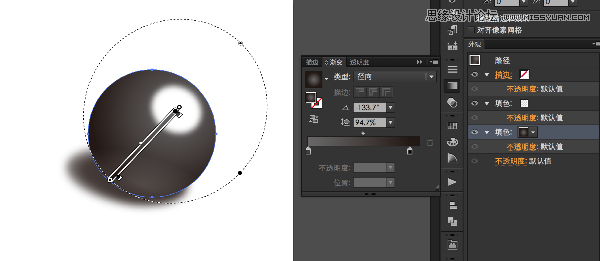 Illustrator详细解析图标的质感表现技巧35