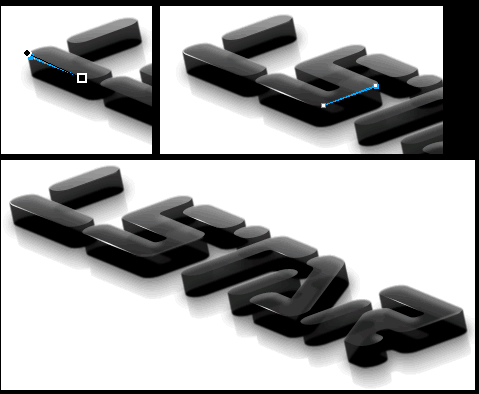 Fireworks制作黑色质感的立体水晶字体教程12