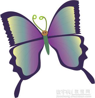 AI绘制漂亮可爱的彩蝴蝶1