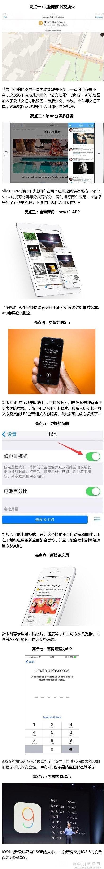 一张图让你知道IOS9有哪些亮点1