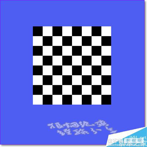 PS用铅笔工具快速画国际象棋棋盘6