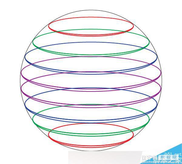 AI简便的制作色彩动人的切片球体标志10