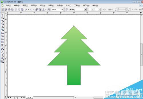 CorelDRAW使用对齐网络绘制圣诞树8