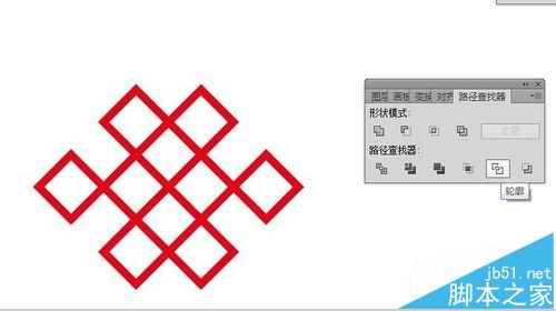 AI怎么画中国结?利用圆角滤镜制作中国结LOGO的教程5