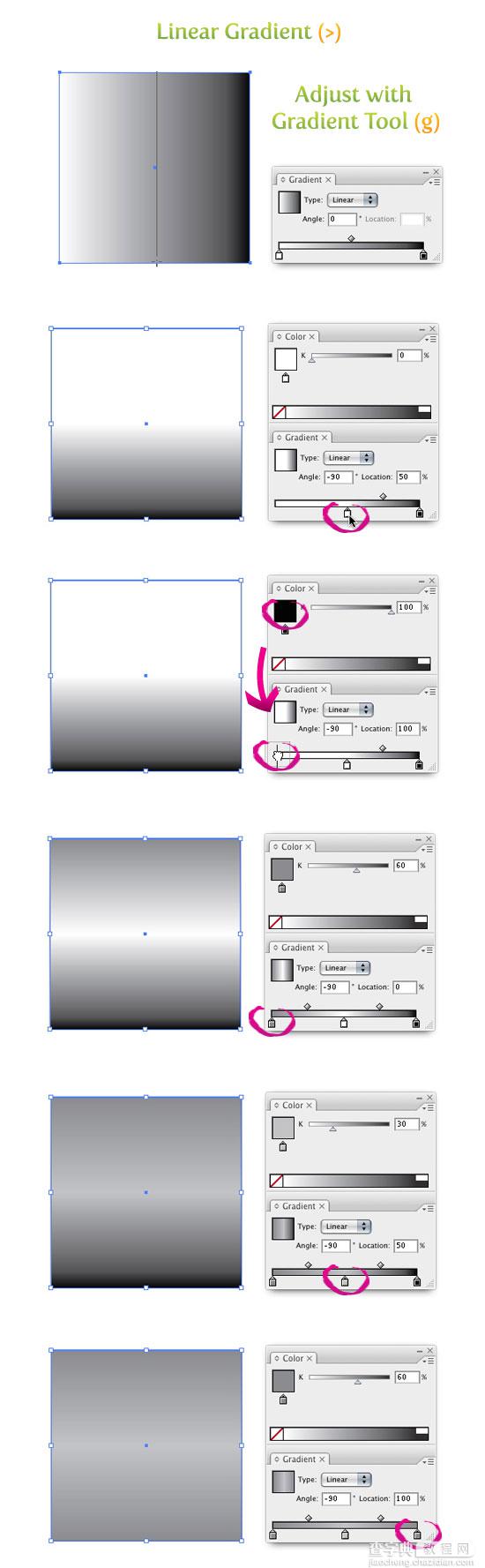 Illustrator基础教程之简单制作金属纹理2