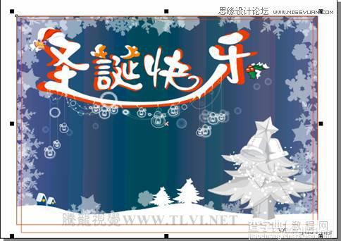 CorelDRAW(CDR)设计绘制圣诞快乐艺术字实例教程28