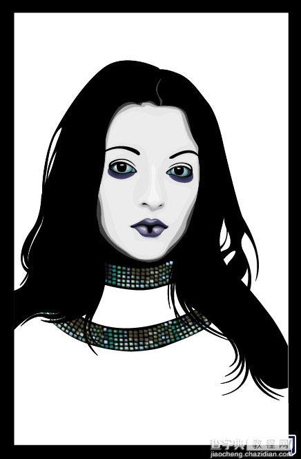 AI绘制漂亮女性的肖像插画教程10
