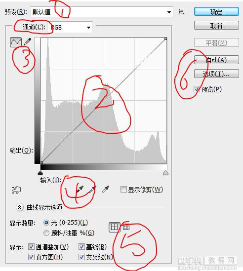 ps曲线工具怎么用 曲线工具教程1