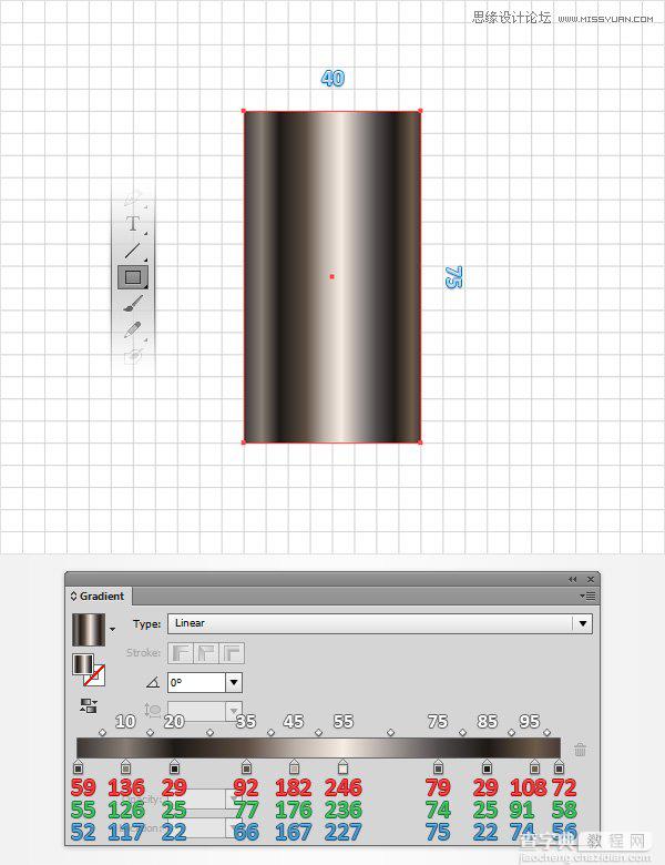 Illustrator制作神话般的红色指甲油文字效果3