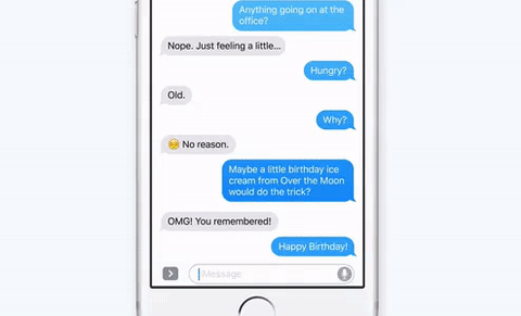 iOS10新技能小技巧之怎么在短信中发送动画 iOS10短信中发送动画方法1