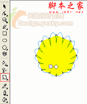 CorelDRAW使用交互式变形绘制斑斓孔雀3