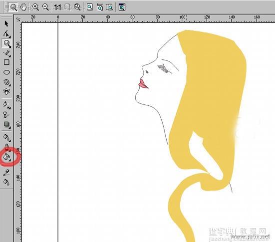 Coreldraw(CDR)设计绘制时尚女性技法实例教程集合3