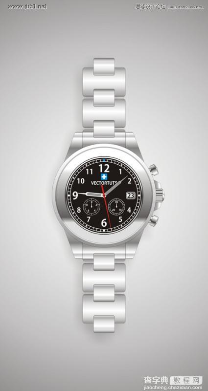 CorelDraw(CDR)设计绘制超真实的有质感的手表实例教程50