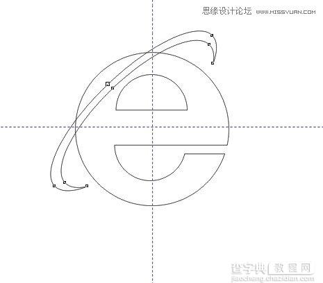 教你用CorelDRAW制作IE浏览器标志6