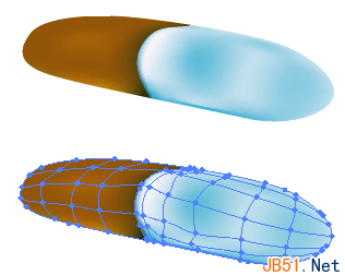 重设Illustrator(AI)中变形边框控制网格和分割建立渐变网格的两种实例教程介绍16