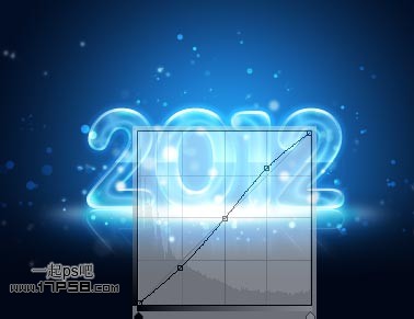 photoshop将2012制作成水晶新年贺卡效果28