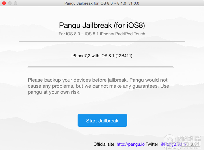 英文Mac版盘古iOS8.0-8.1完美越狱教程【视频】1