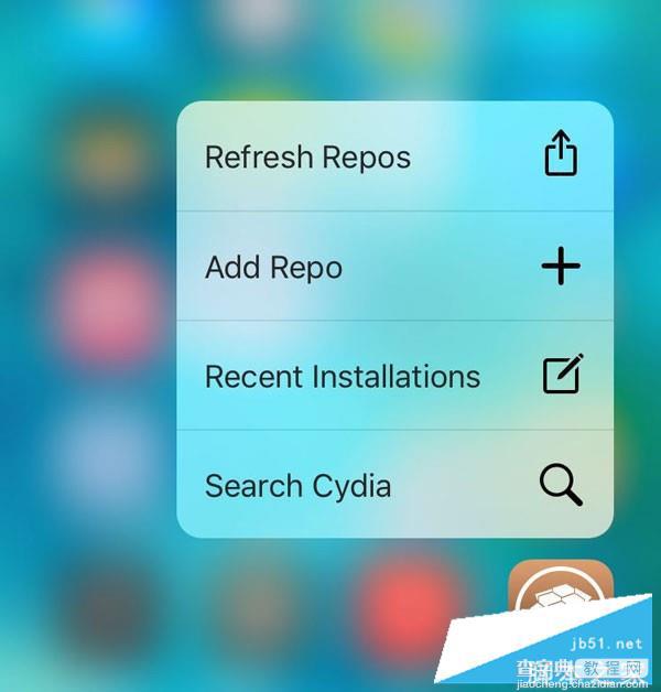 Cydia怎么用3D Touch功能？iOS9越狱插件Tactful操作方法1