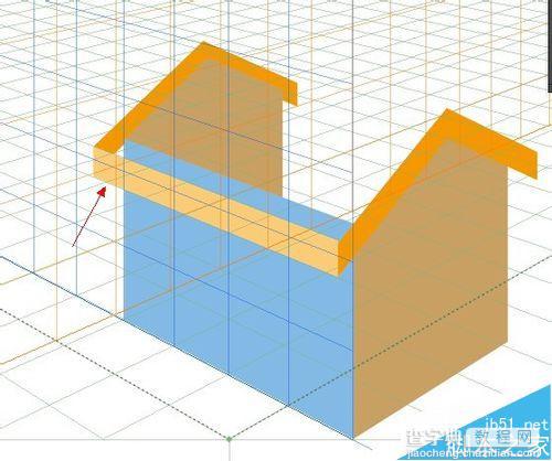 AI透视功能怎么使用? AI利用透视功能制作小洋房的图文教程14